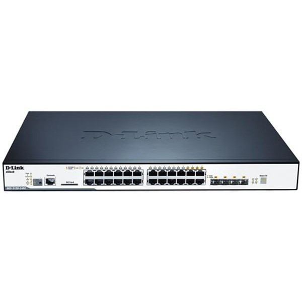 سوییچ گیگابیتی 20 پورت دی-لینک سری اکستاک مدل DGS-3120-24PC