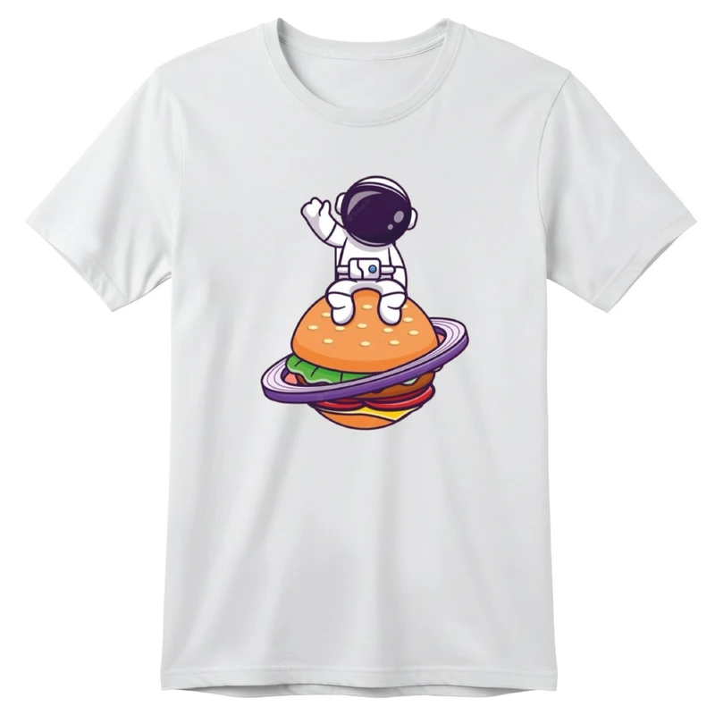 تی‌شرت آستین کوتاه بچگانه مدل فضانورد کد v8 