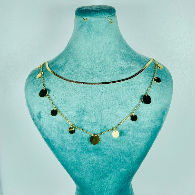 گردنبند دخترانه مدل سکه ای گردنبند دخترانه مدل سکه ای