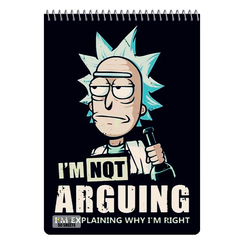 دفتر نقاشی 50 برگ سیمی کارنیکا طرح ریک و مورتی Rick and Morty کد 23038