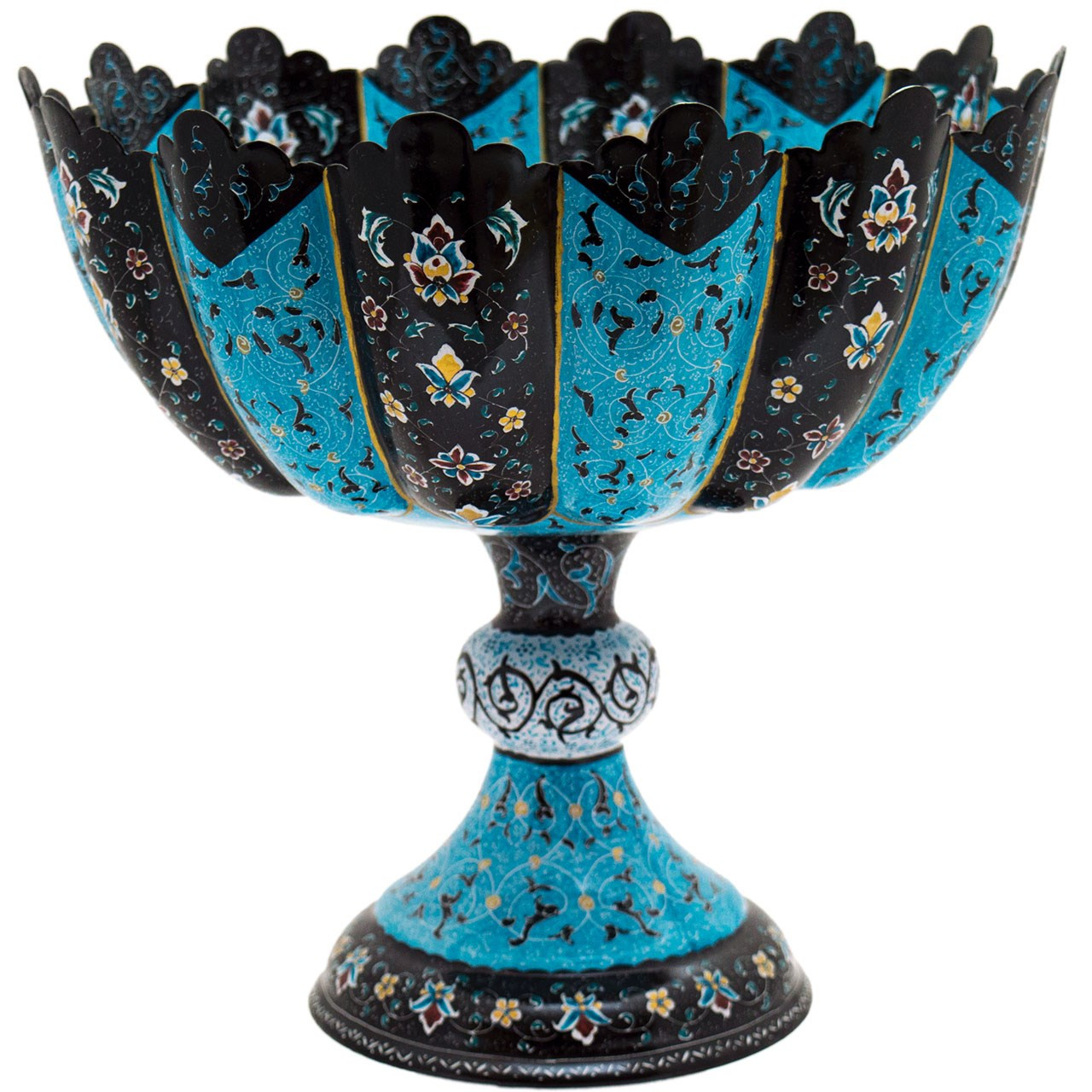 آجیل خوری میناکاری رستا طرح 4-19-102 ارتفاع 27 سانتی متر