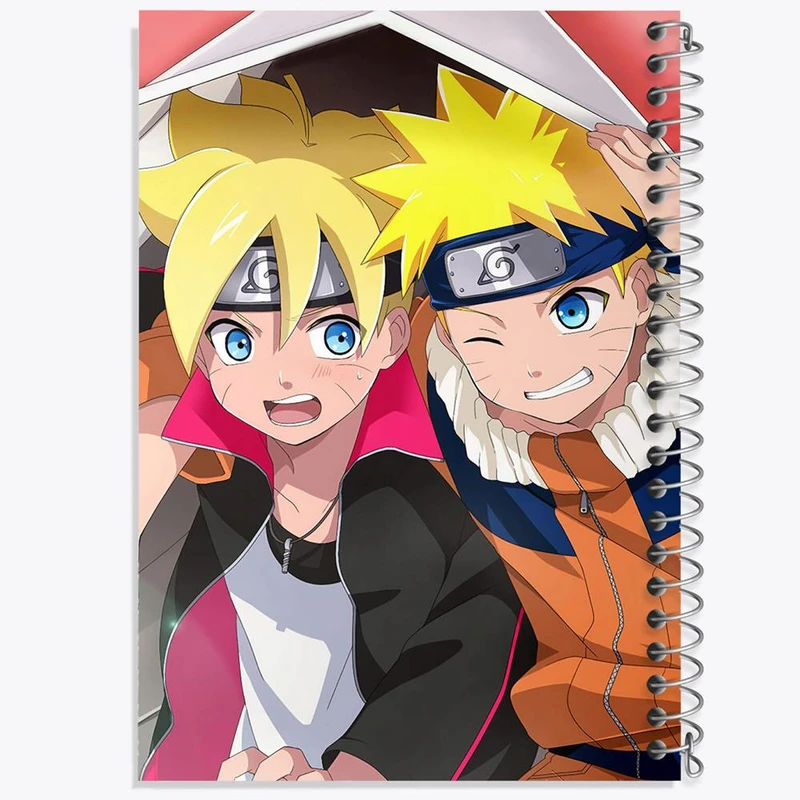 دفتر نت موسیقی 50 برگ خندالو مدل ناروتو و بوروتو انیمه ناروتو Naruto کد 11266