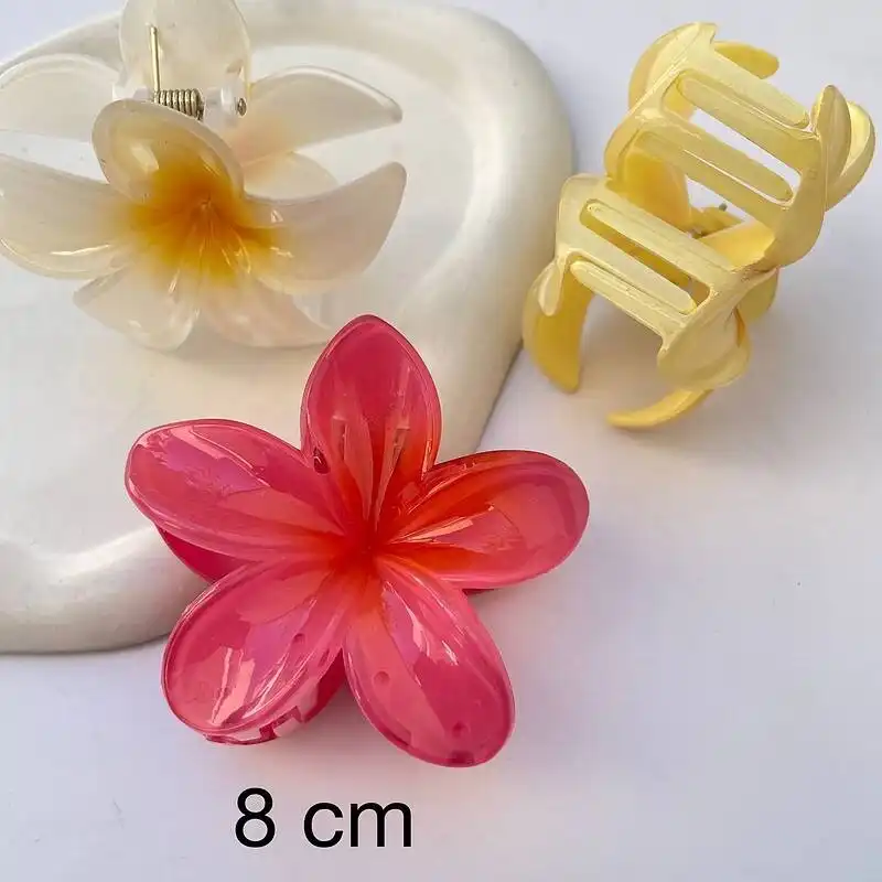 کلیپس مو زنانه مدل گل پلومریا سیران کد np32