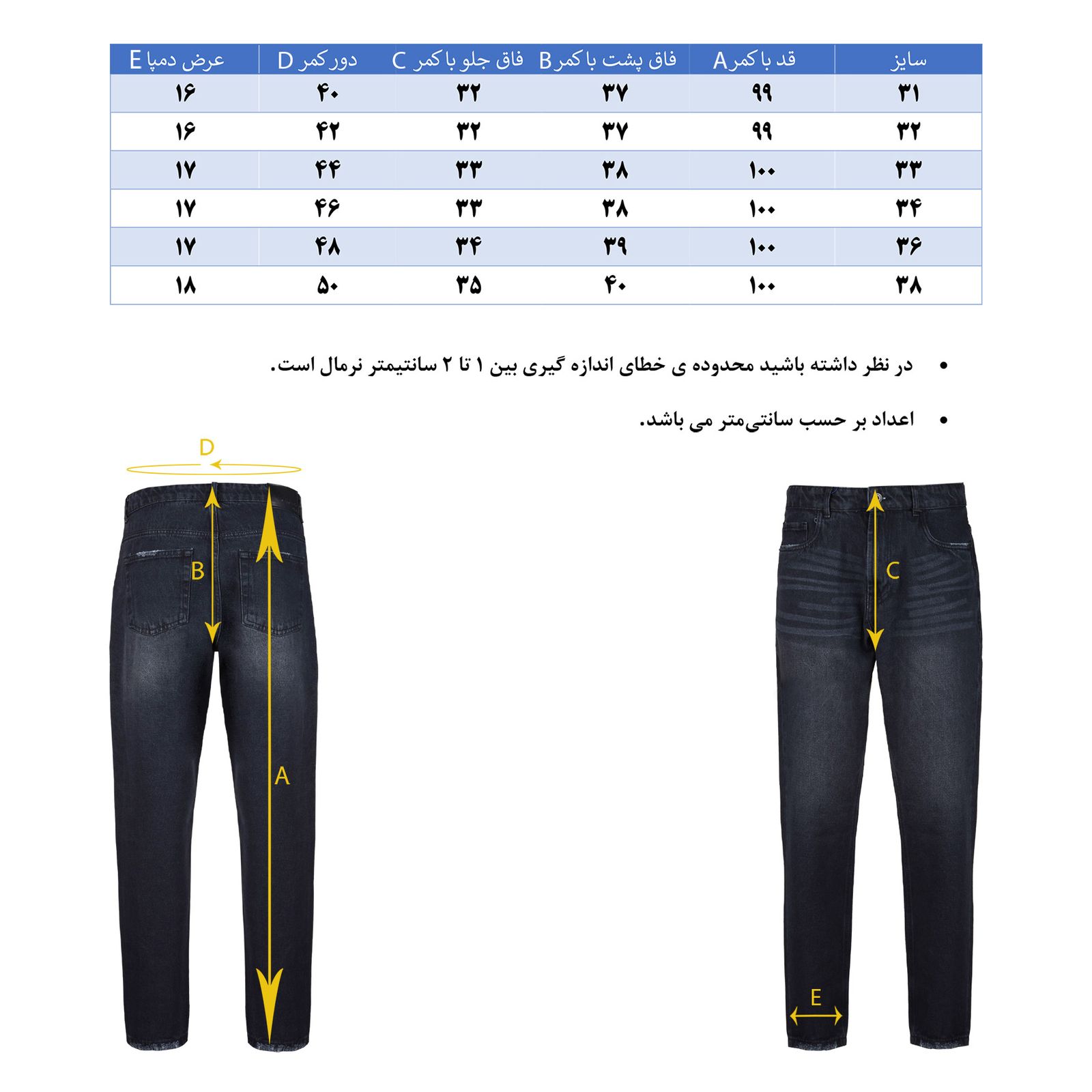 شلوار جین مردانه جی تی هوگرو مدل 1038206 -  - 7