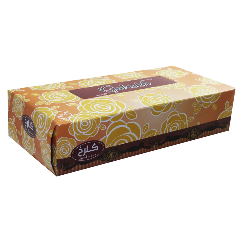 دستمال کاغذی 100 برگ گلرخ مدل Flower100