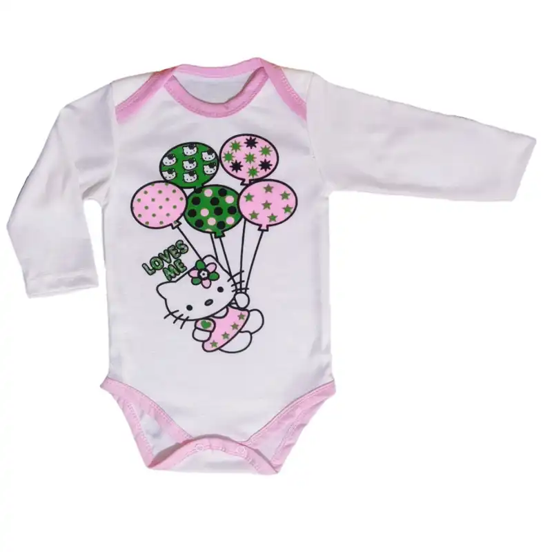 ست 3 تکه لباس نوزادی مدل HELLO KITTY کد 12