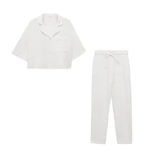 ست شومیز و شلوار زنانه مانگو مدل 77040253