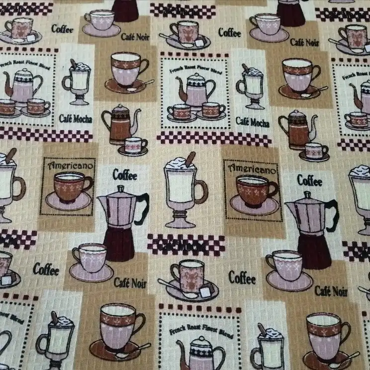 پارچه آشپزخانه طرح coffe