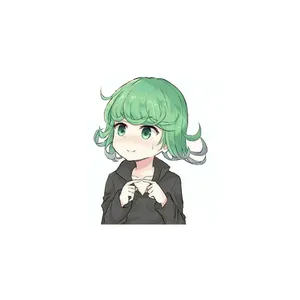 استیکر لپ تاپ و موبایل مدل انیمه طرح مرد تک مشتی تاتسوماکی One Punch Man tatsumaki کد 3841