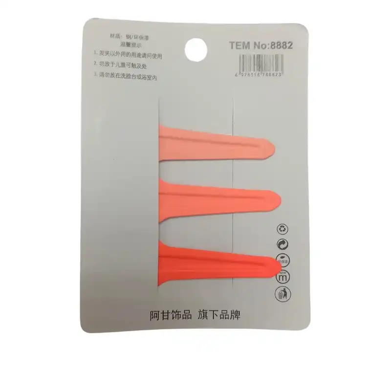 گیره مو زنانه مدل انبری طرح موج بسته 3 عددی