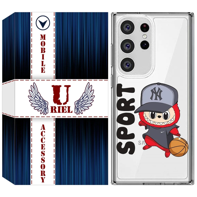 کاور یوریل مدل Clear کد 148 طرح لبوبو Labubu مناسب برای گوشی موبایل سامسونگ Galaxy S23 Ultra