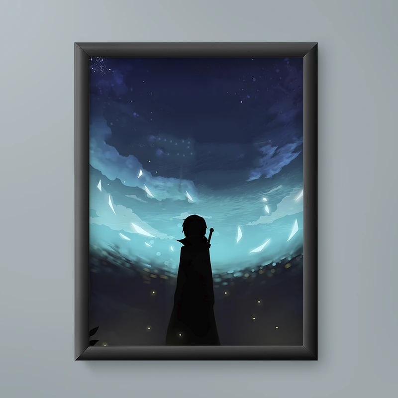 تابلو مدل انیمه کازوتو سورد آرت Kazuto Sword Art anime 04 