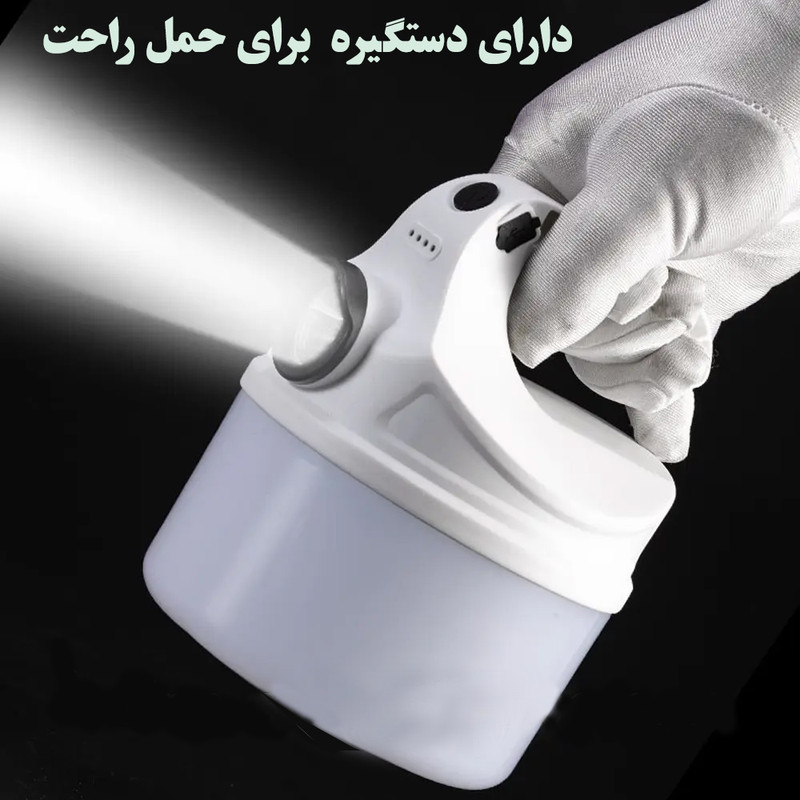 نورافکن دستی  مدل PT-7766 با نور مهتابی