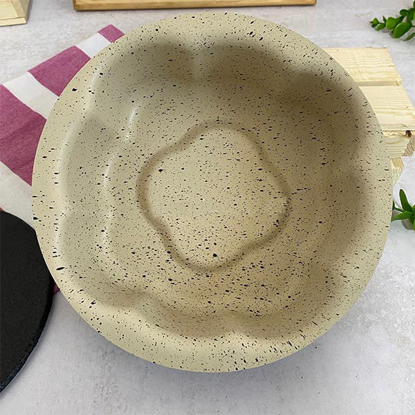 ظرف پخت به گز مدل گل کف برجسته