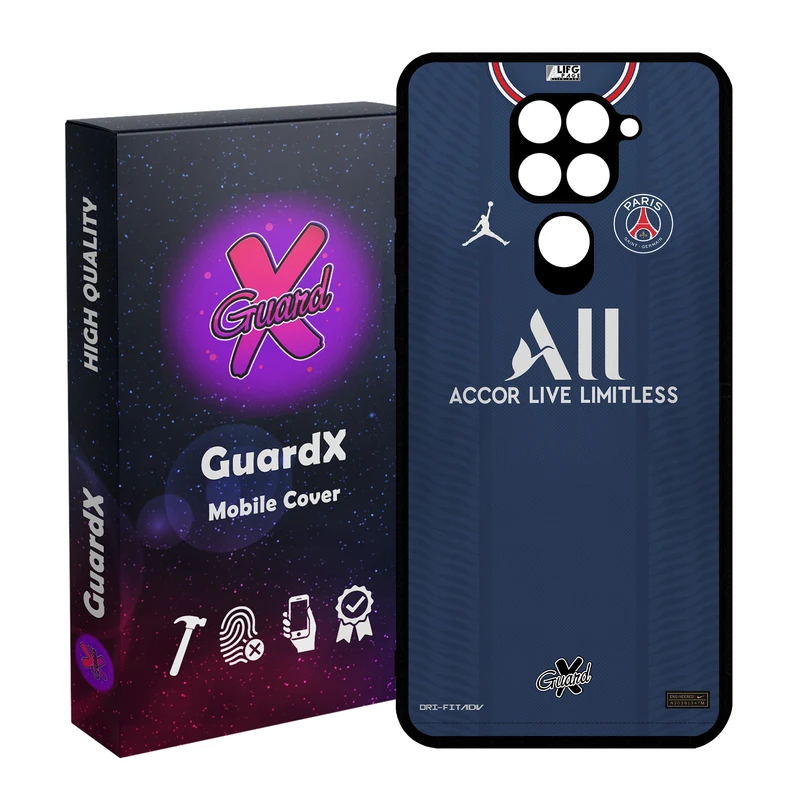 کاور گارد ایکس طرح PSG مدل Glass50360 مناسب برای گوشی موبایل شیائومی Redmi Note 9