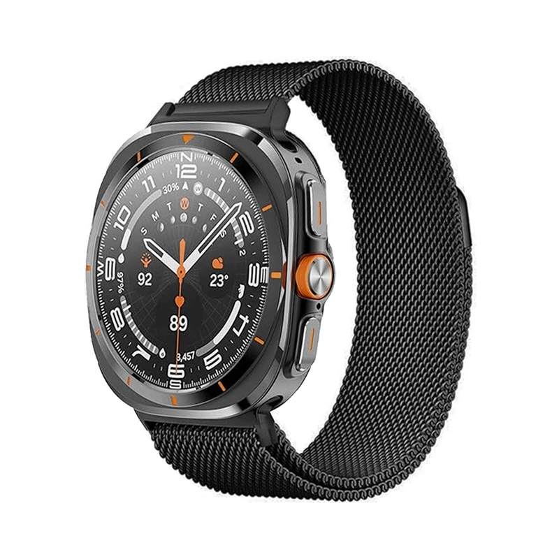 بند ساعت آکوآرا مدل Milanese مناسب برای ساعت هوشمند سامسونگ Galaxy Watch 7 Ultra 47mm