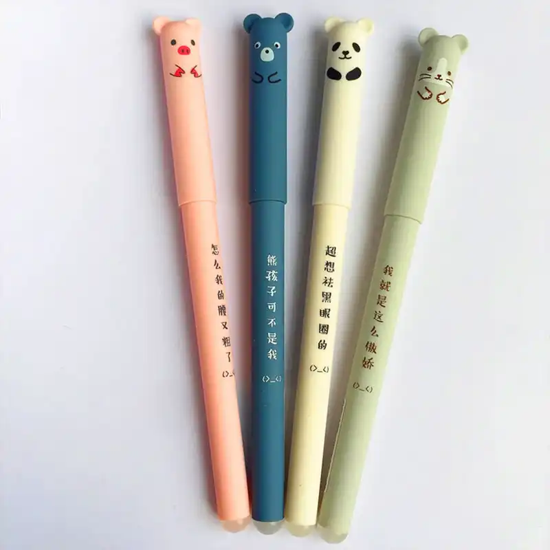 خودکار مدل عروسکی پاک کن دار مجموعه 4 عددی