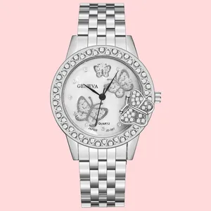 ساعت مچی عقربه ای زنانه مدل پروانه لوکس کد LOX-N1