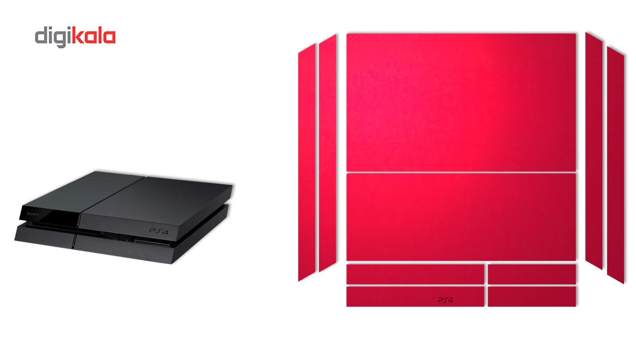 برچسب ماهوت مدل Red-Color Special مناسب برای کنسول بازی PS4