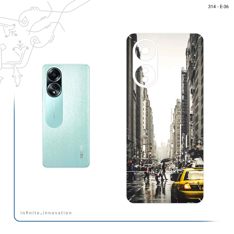 برچسب پوششی ماهوت مدل New_York_City مناسب برای گوشی موبایل اپو A58 4G