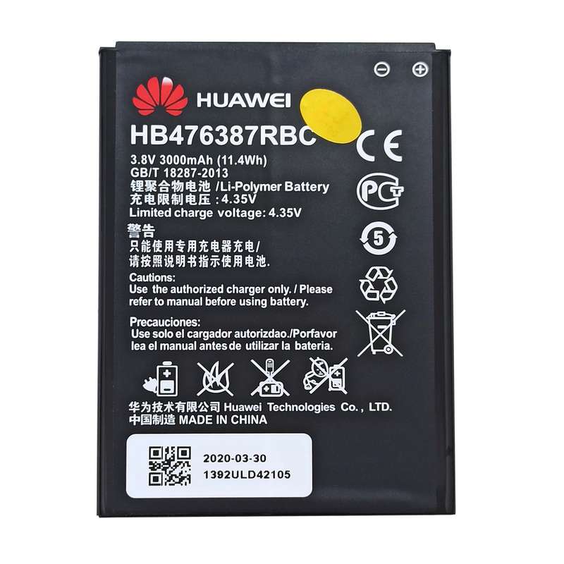 باتری مدل HB476387RBC ظرفیت 3000 میلی امپر ساعت مناسب برای گوشی موبایل هوآوی G750 باتری مدل HB476387RBC ظرفیت 3000 میلی امپر ساعت مناسب برای گوشی موبایل هوآوی G750