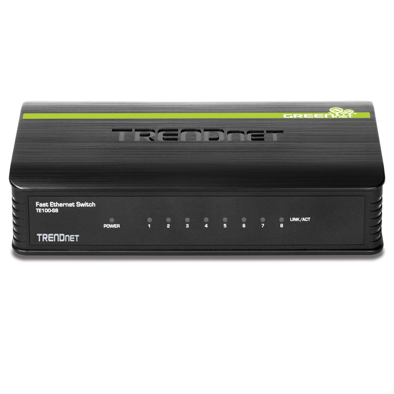 سوییچ 8 پورت 10/100 دسکتاپی ترندنت مدل TE100-S8