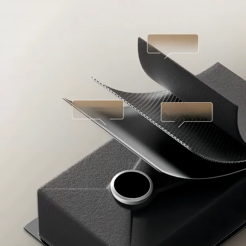 سینک ظرفشویی استیل مدل پيانويى ٧ كليد توكار