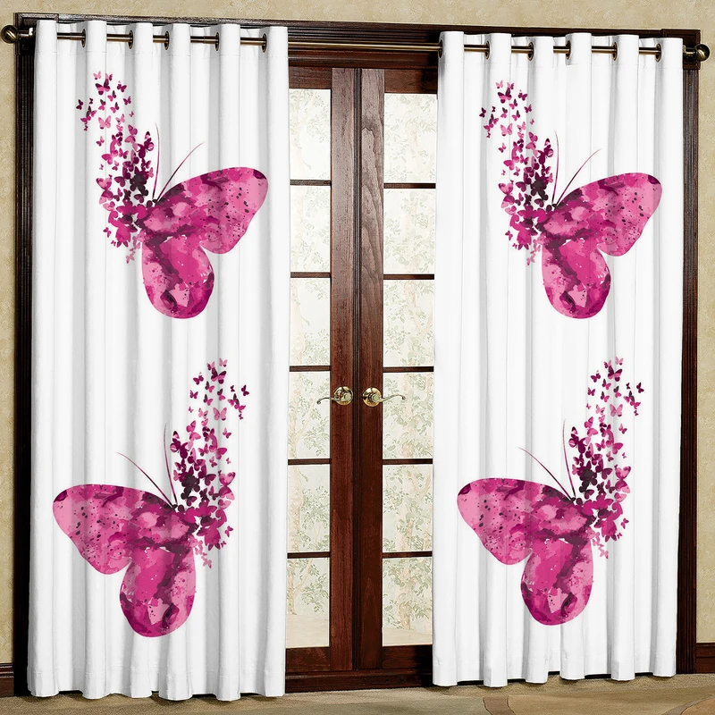 پرده مدل پروانه هازان پانچی کد 1083a سایز 140x200 سانتی متر