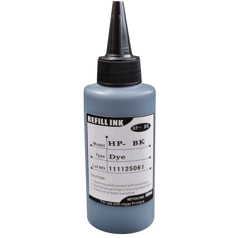 جوهر مشکی مخزن مدل HPBK100 حجم 100میلی لیتر