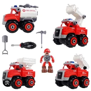 کیت ماشین بازی مدل diy truck مجموعه هشت عددی