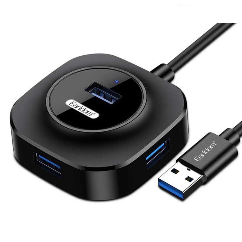 هاب 4 پورت USB 2.0 ارلدام مدل ET-HUB06 هاب 4 پورت USB 2.0 ارلدام مدل ET-HUB06