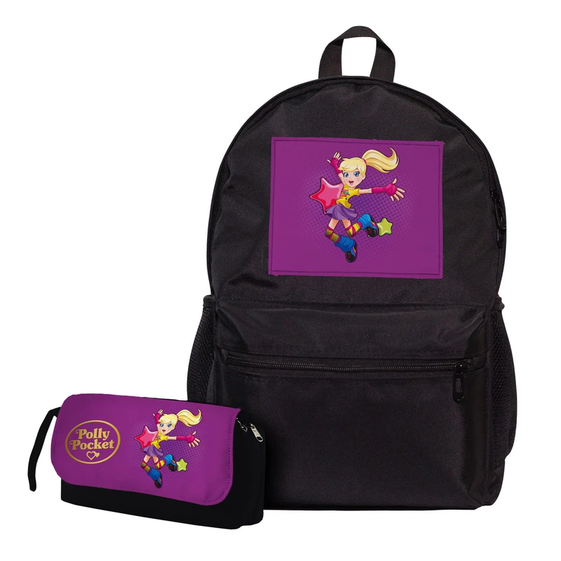 کوله پشتی طرح Polly pocket کد 7029 به همراه جامدادی