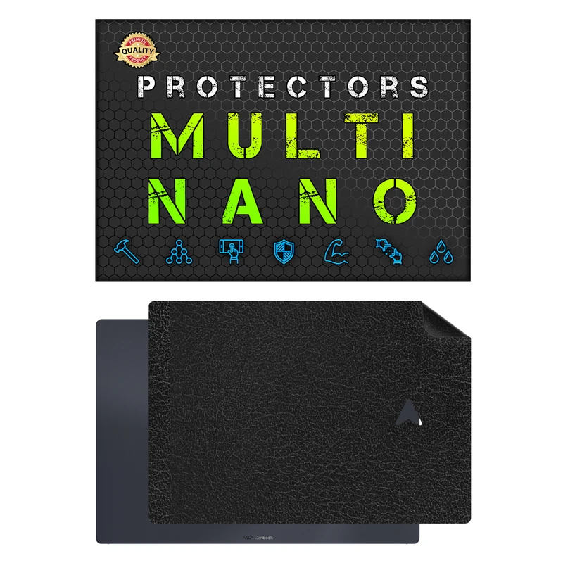 برچسب پوششی پشت لپ تاپ مولتی نانو طرح چرم مدل X-F1L مناسب برای لپ تاپ ایسوس ZenBook Pro 14 Duo OLED UX8402ZA 14.5 inch 2023