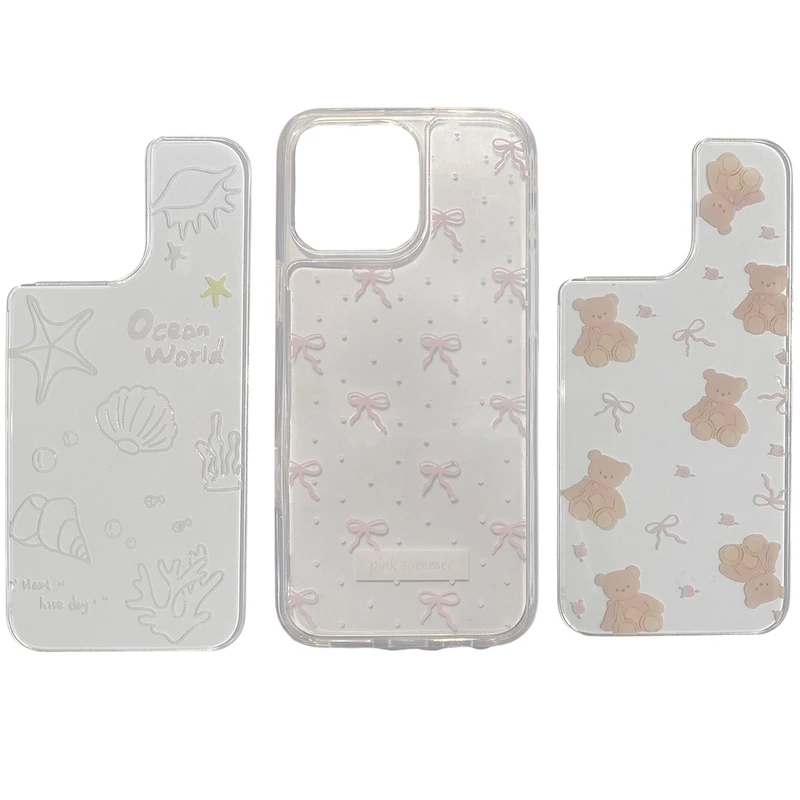 کاور فانتزی چند حالته با 3 بک گراند قابل تعویض مناسب برای گوشی موبایل اپل IPHONE 13 PRO MAX