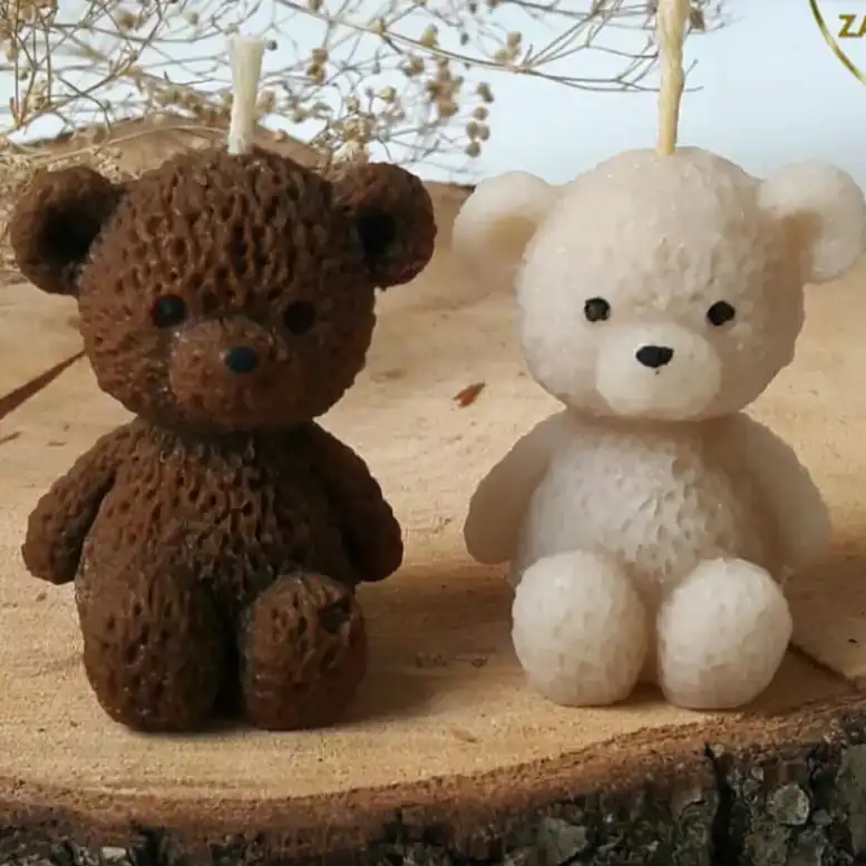 قالب شمع مدل خرس تدی