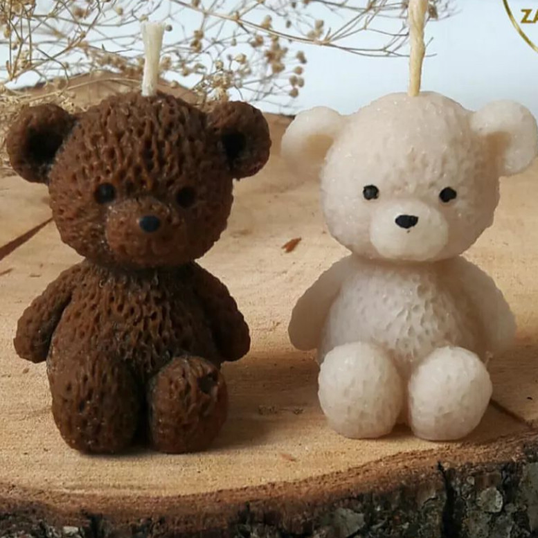 قالب شمع مدل خرس تدی