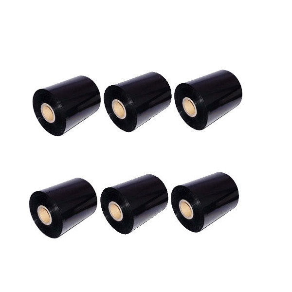ریبون پرینتر لیبل زن مدل 80mm x450m wax  بسته 6 عددی