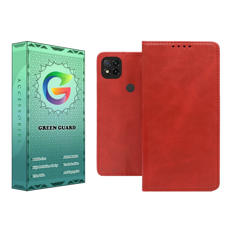 کیف کلاسوری گرین گارد طرح چرمی مدل Bitta مناسب برای گوشی موبایل شیائومی Redmi 9C / 10A