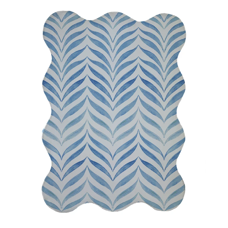 پادری مدل دالبر طرح آبرنگی کد 9122 سایز 80x110 سانتی متر 