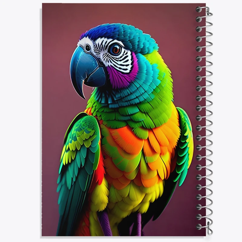 دفتر لیست خرید 50 برگ خندالو طرح طوطی کد N3565