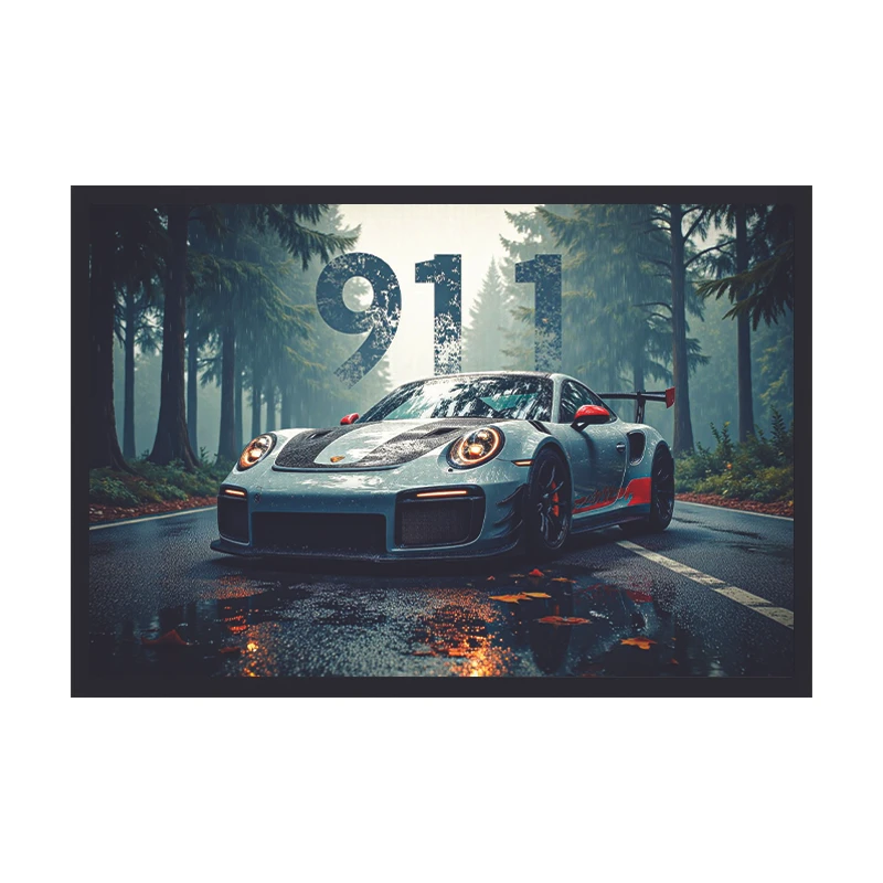 تابلو وین چیتا مدل پورشه 911 کد 01 فریم مشکی