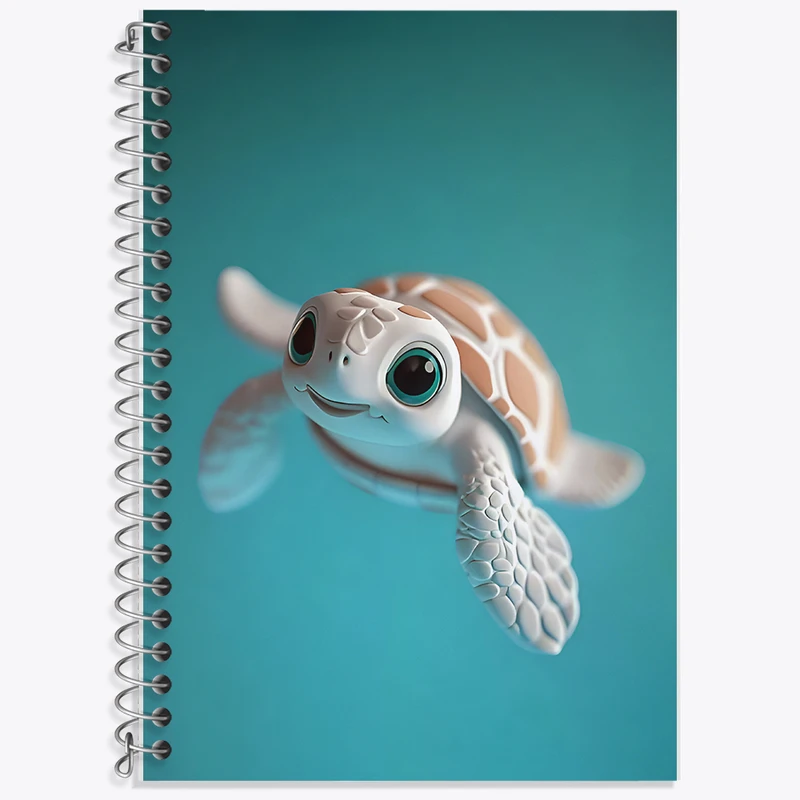 دفتر لغت 50 برگ خندالو طرح لاکپشت کیوت کد F6520