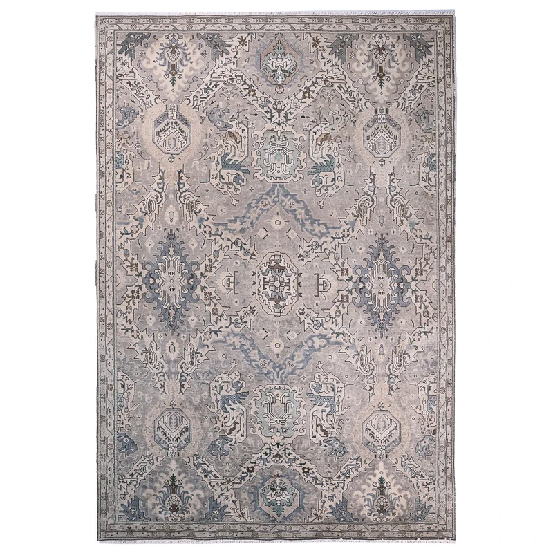 فرش دستباف هفت متری مدل وینتیج کد v1455