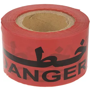 Danger Tape Red Black 100m Pack of 2 PCS