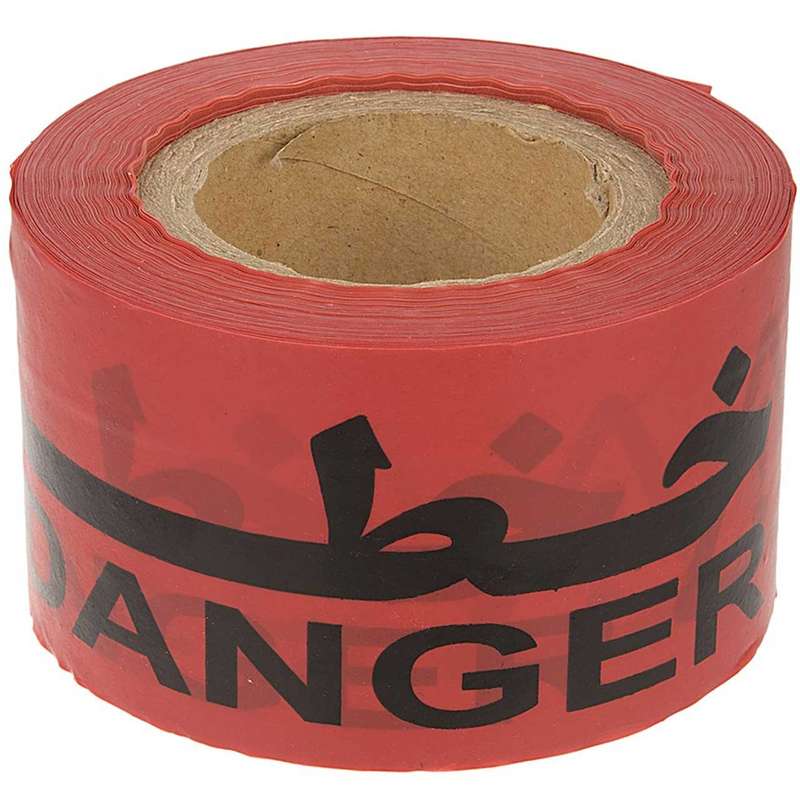 نوار خطر مدل قرمز مشکی 100 متری بسته 2عددی