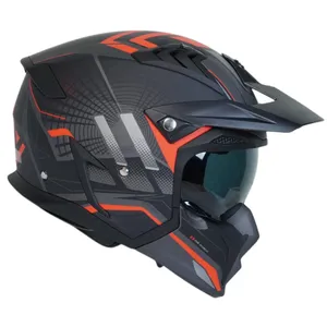 کلاه کاسکت فک جداشونده راپیدو مدل 890+ blk rd