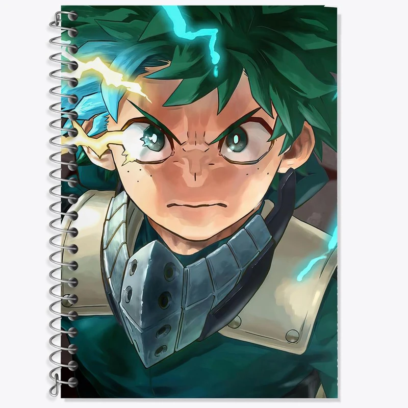 دفتر زبان 50 برگ خندالو مدل سه خط طرح میدوریا ایزوکو انیمه آکادمی قهرمان من کد 16165