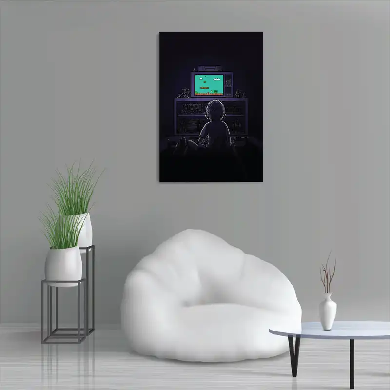 تابلو شاسی طرح گیمینگ ماریو قارچ خور Mario مدل M0425