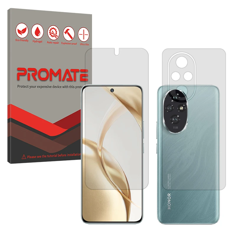 محافظ صفحه نمایش مات پرومیت مدل Resistant مناسب برای گوشی موبایل آنر 200 به همراه محافظ پشت گوشی 