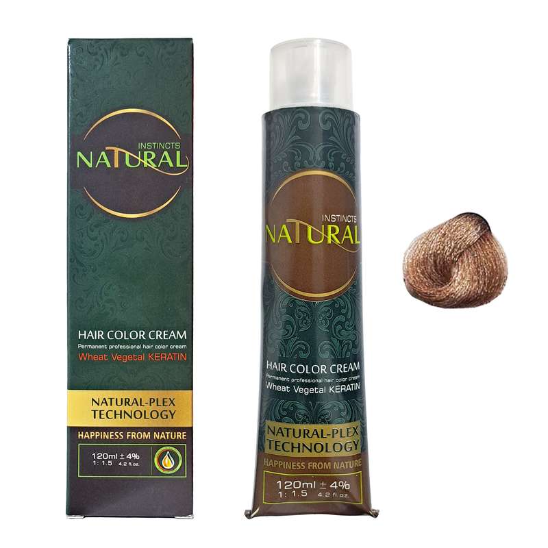 رنگ مو نچرال اینیستینکس شماره 7.01 حجم 120 میلی لیتر رنگ بلوند طبیعی دودی متوسط